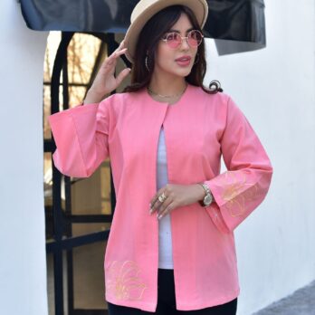 کت گلدوزی برگی