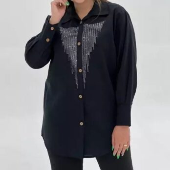 شومیز کرسپو نگینی کد 6625